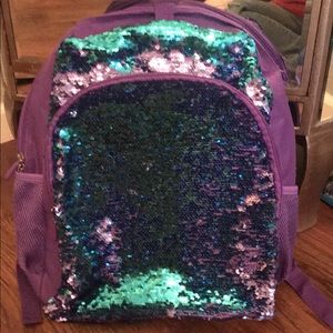 Girls flip sequin backpack.